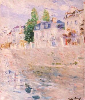 Berthe Morisot : The Quay at Bougival